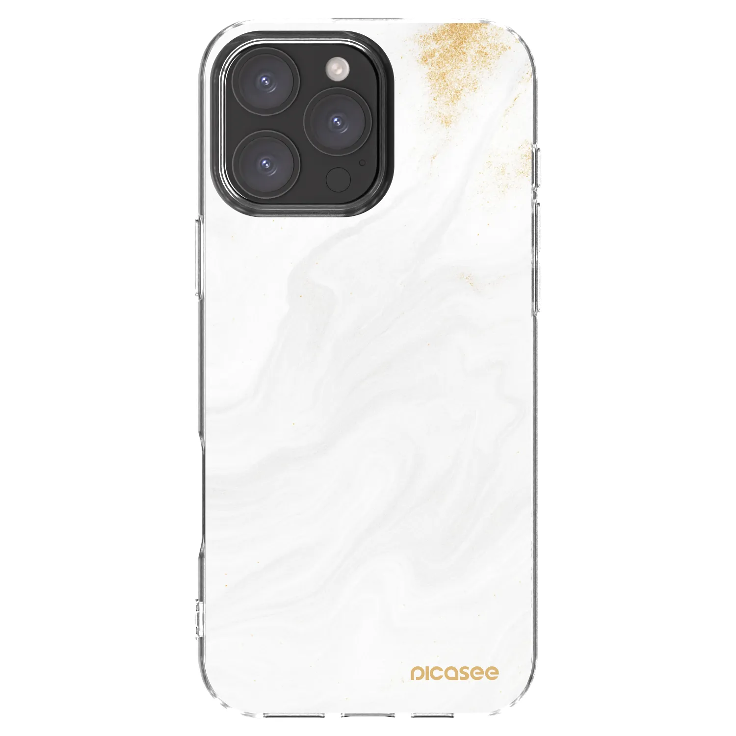 Picasee silikonový průhledný obal pro Apple iPhone 16 Pro Max - Bílá