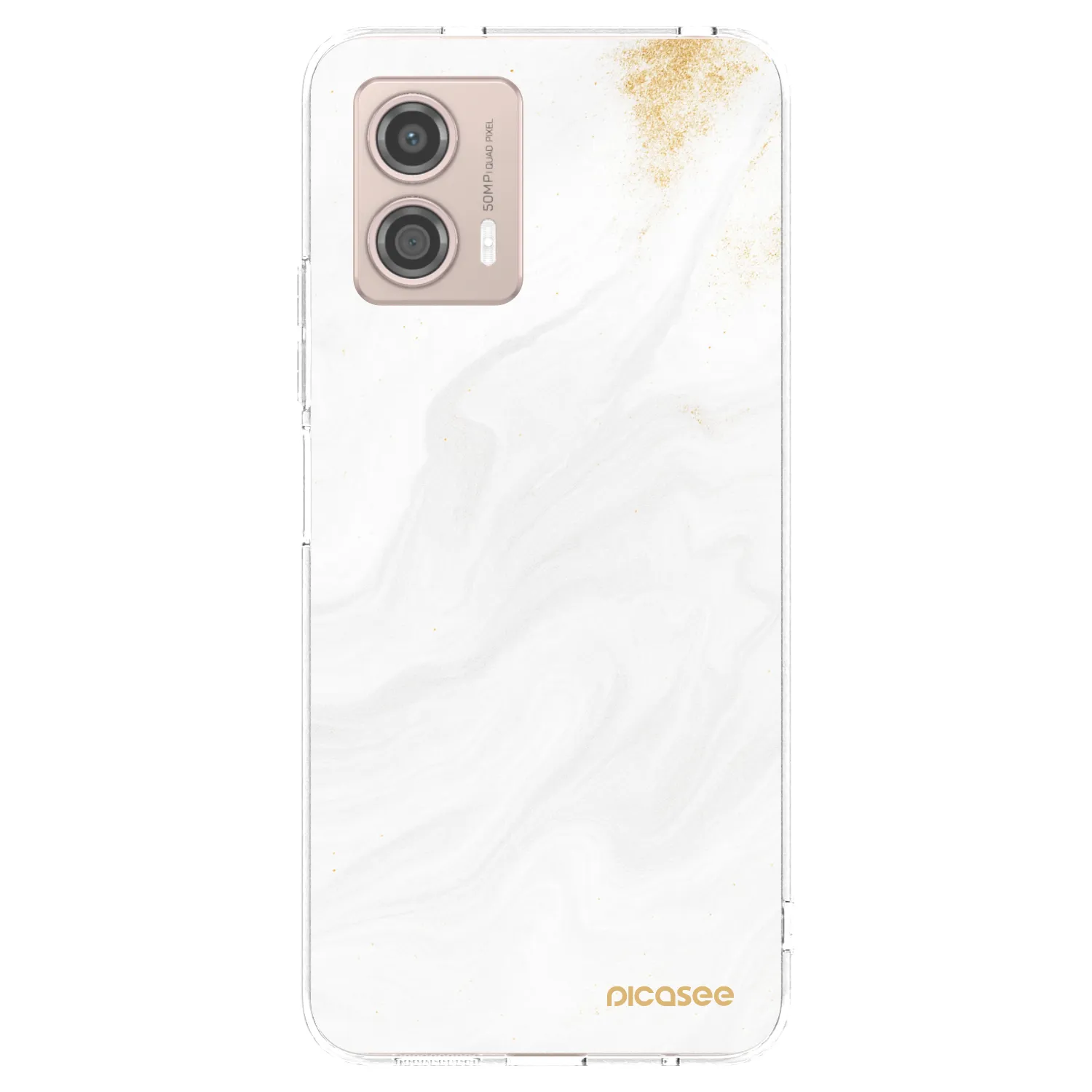 Picasee silikonový průhledný obal pro Motorola Moto G53 5G - Bílá