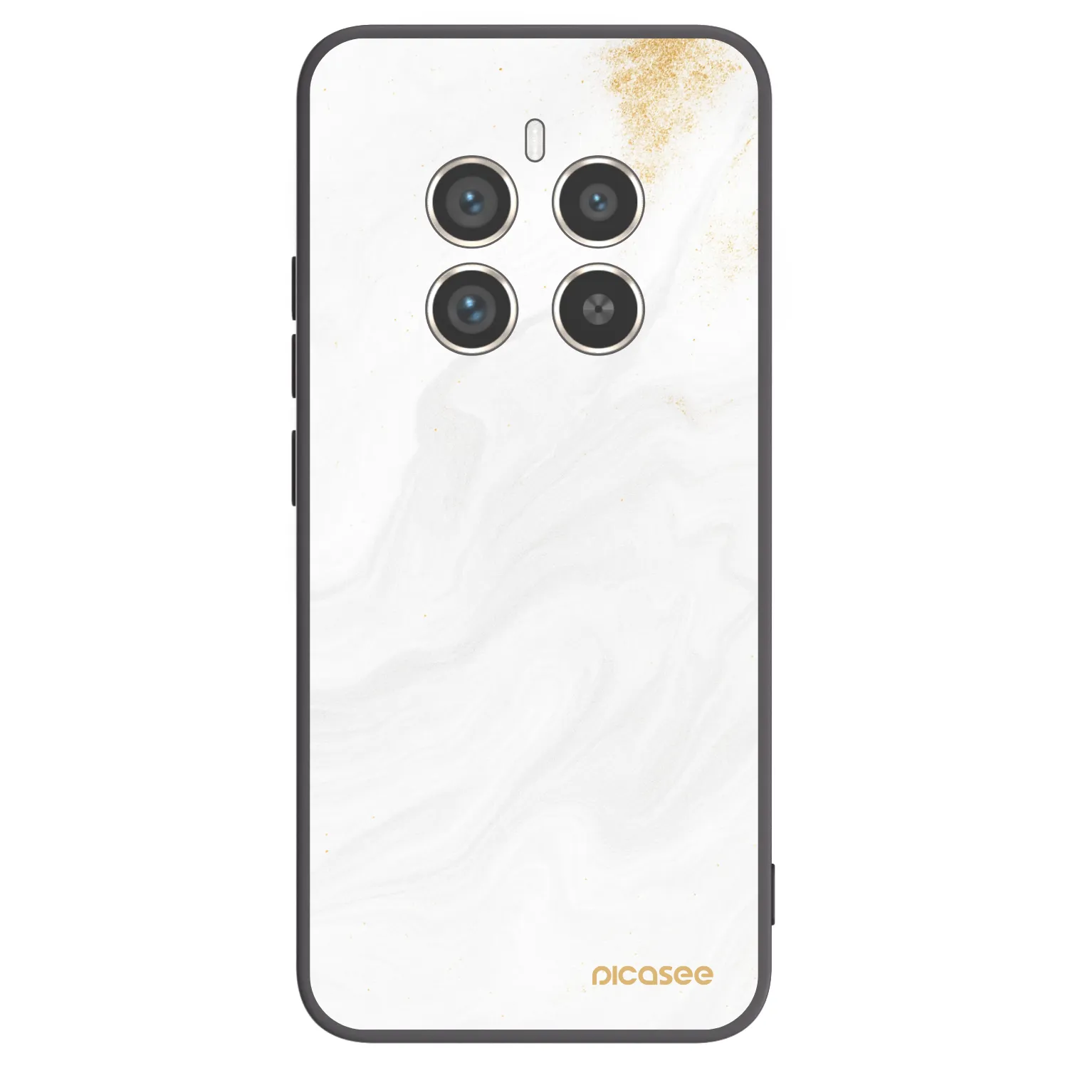 Picasee silikonový černý obal pro Realme 12 Pro 5G - Bílá