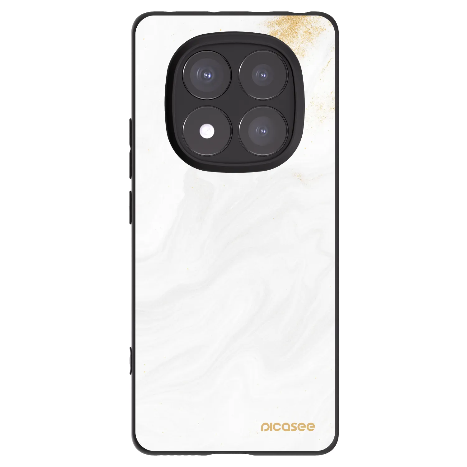 Picasee silikonový černý obal pro Xiaomi Redmi Note 14 Pro 5G - Bílá