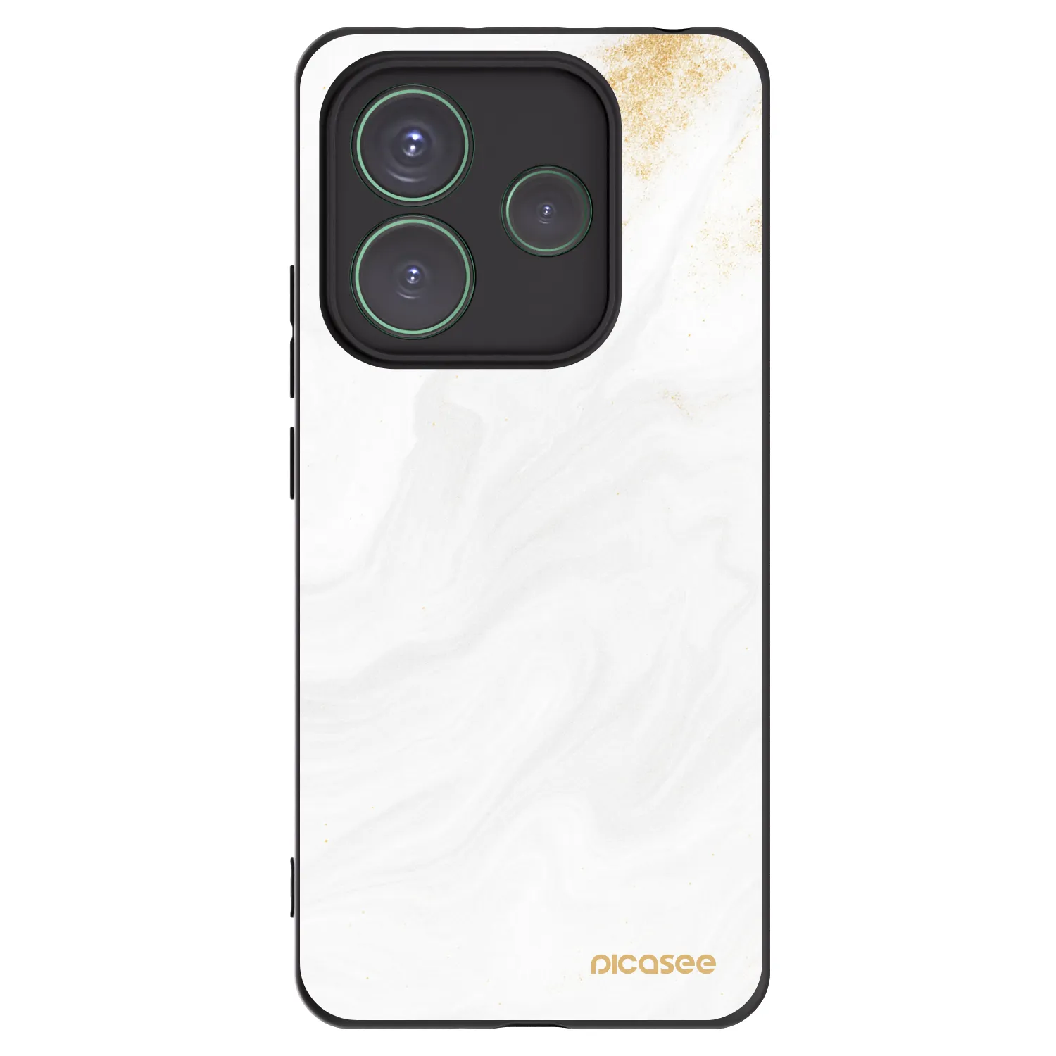 Picasee silikonový černý obal pro Xiaomi Redmi Note 14 5G - Bílá