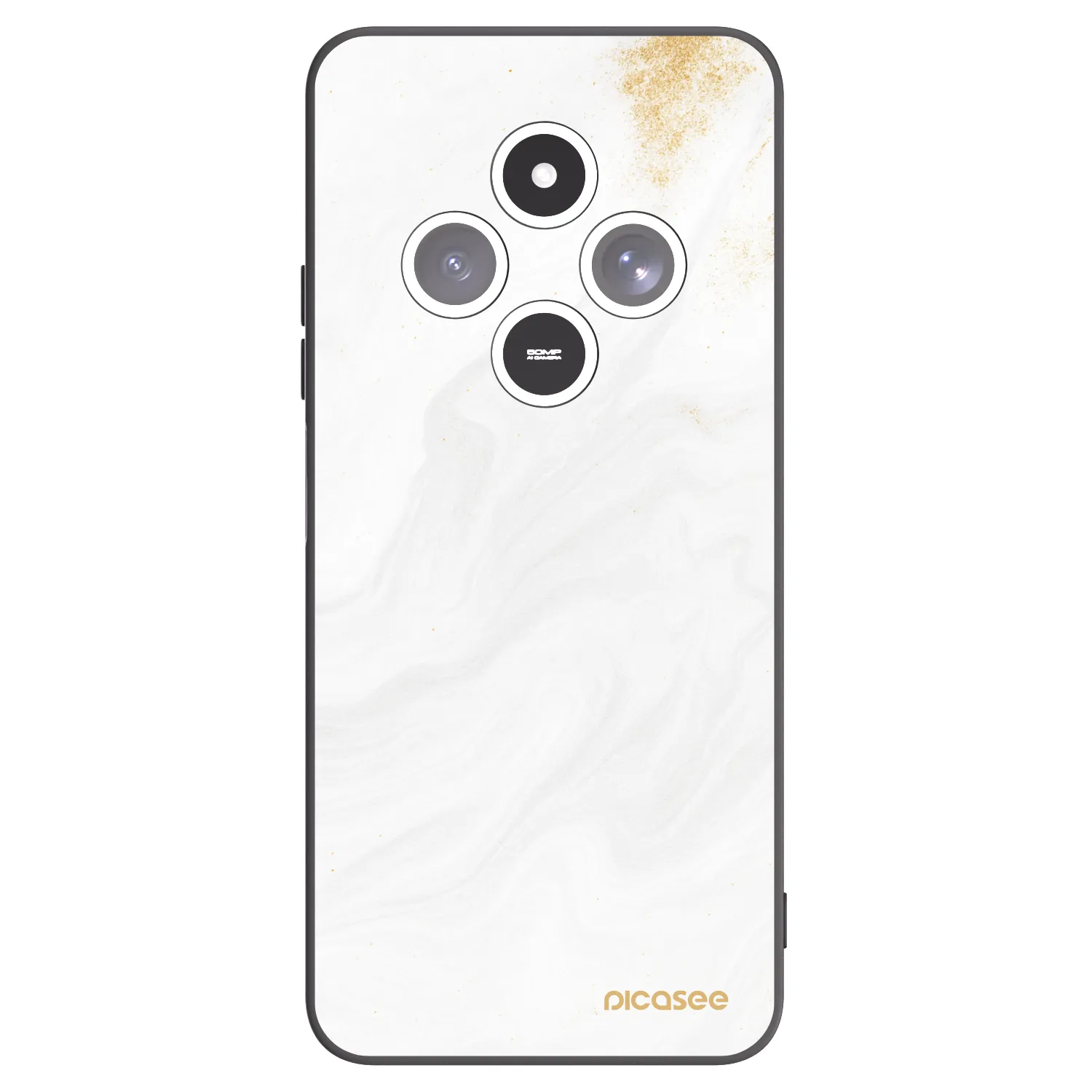 Picasee silikonový černý obal pro Xiaomi Redmi 14C - Bílá