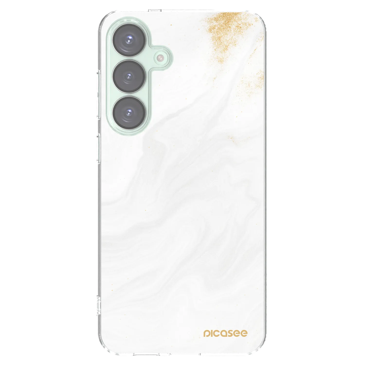 Picasee silikonový průhledný obal pro Samsung Galaxy S25+ 5G - Bílá