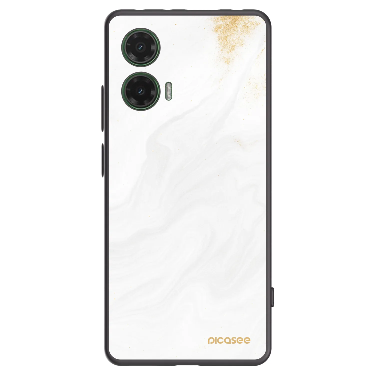 Picasee silikonový černý obal pro Motorola Moto G35 5G - Bílá