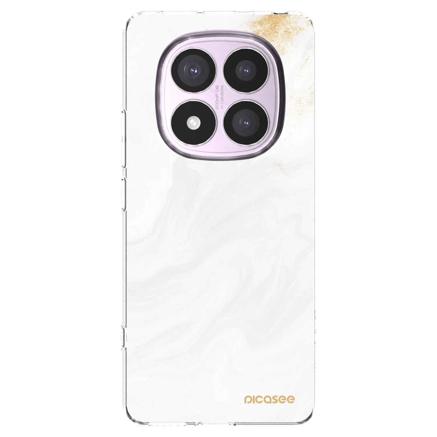 Picasee silikonový průhledný obal pro Xiaomi Redmi Note 14 Pro 4G - Bílá