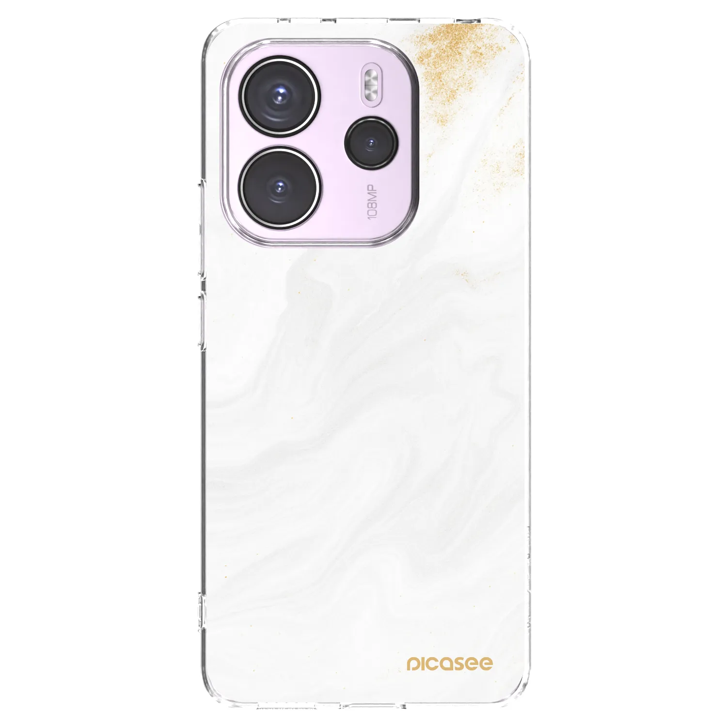 Picasee silikonový průhledný obal pro Xiaomi Redmi Note 14 4G - Bílá