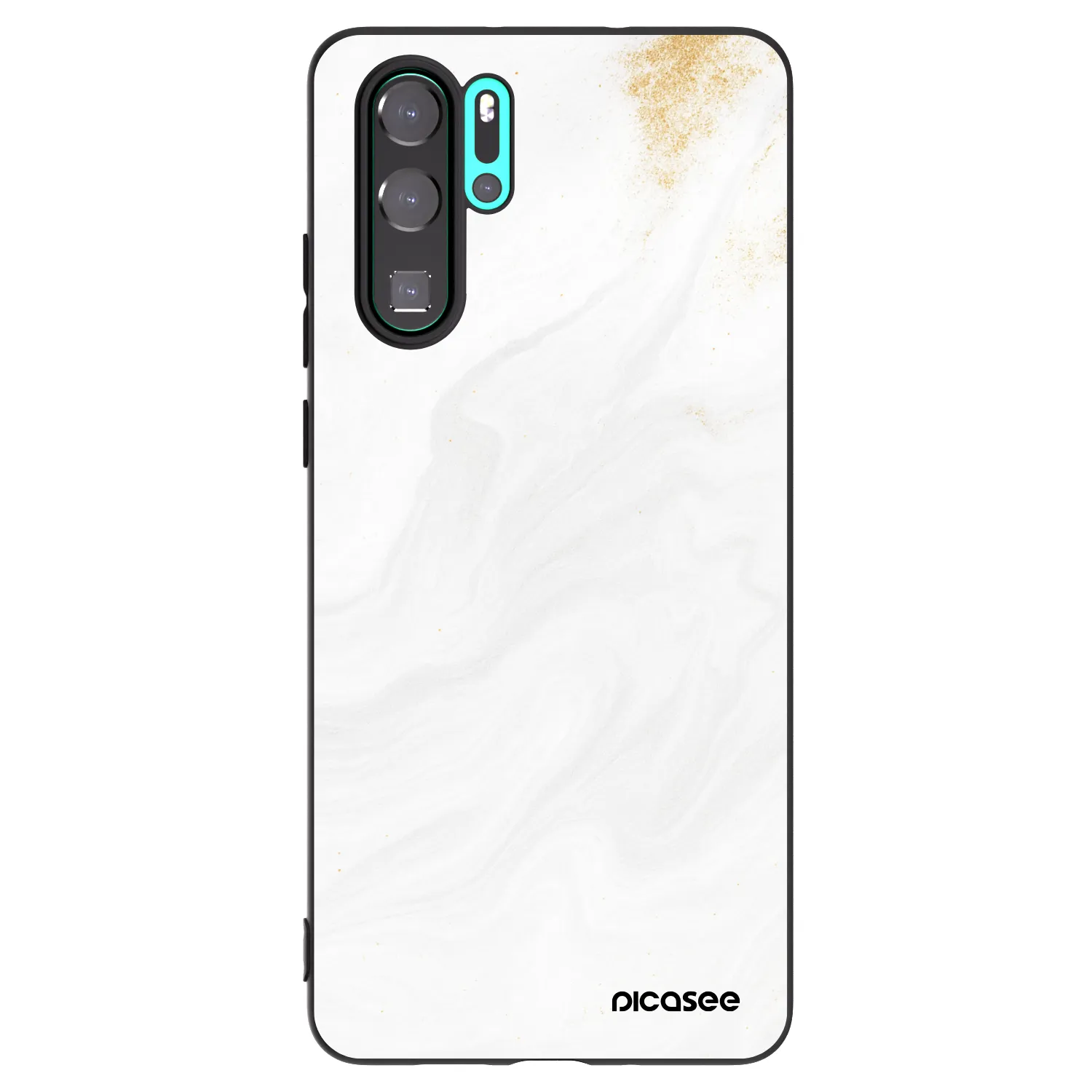 Picasee silikonový černý obal pro Huawei P30 Pro - Bílá