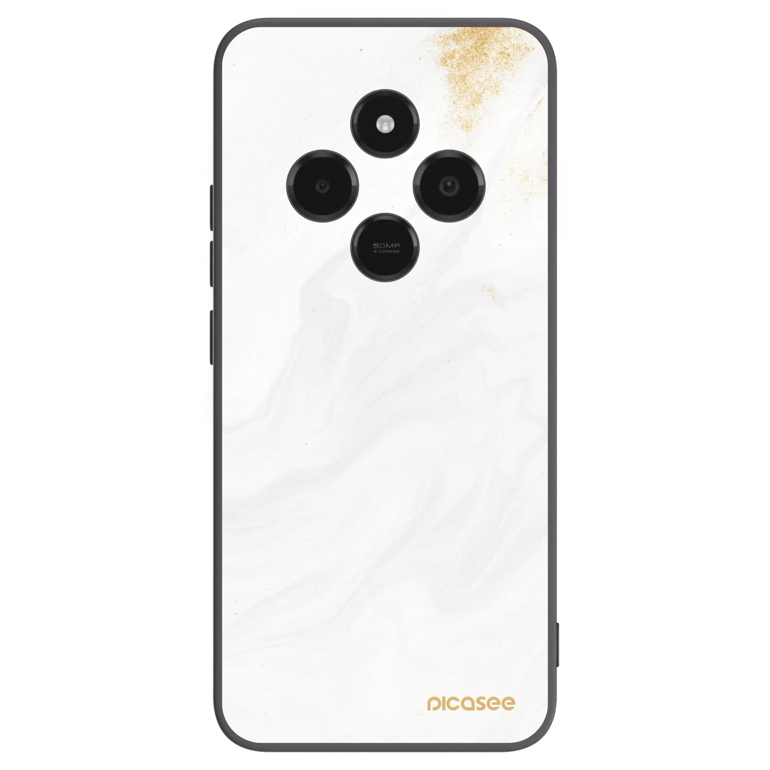 Picasee silikonový černý obal pro Xiaomi Poco C75 - Bílá