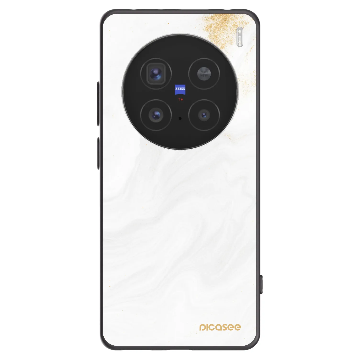 Picasee silikonový černý obal pro Vivo X200 Pro - Bílá