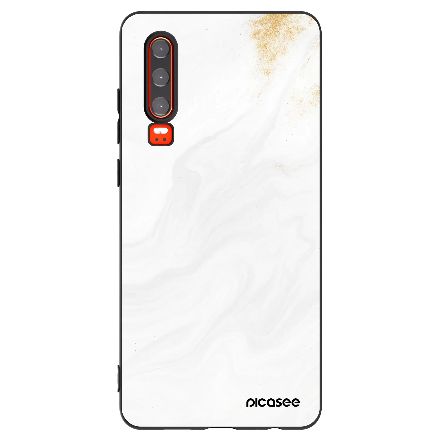 Picasee silikonový černý obal pro Huawei P30 - Bílá