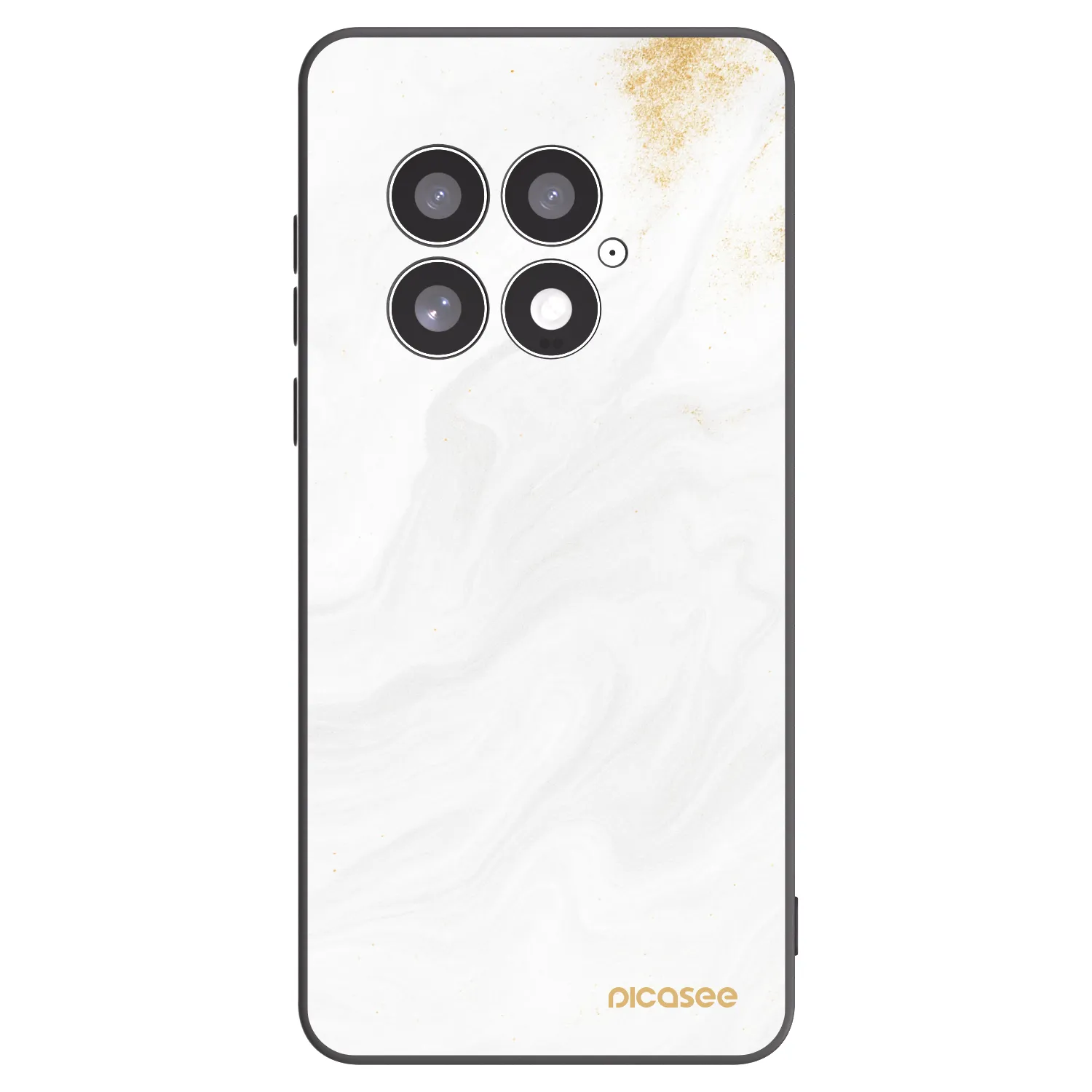 Picasee silikonový černý obal pro OnePlus 13 5G - Bílá