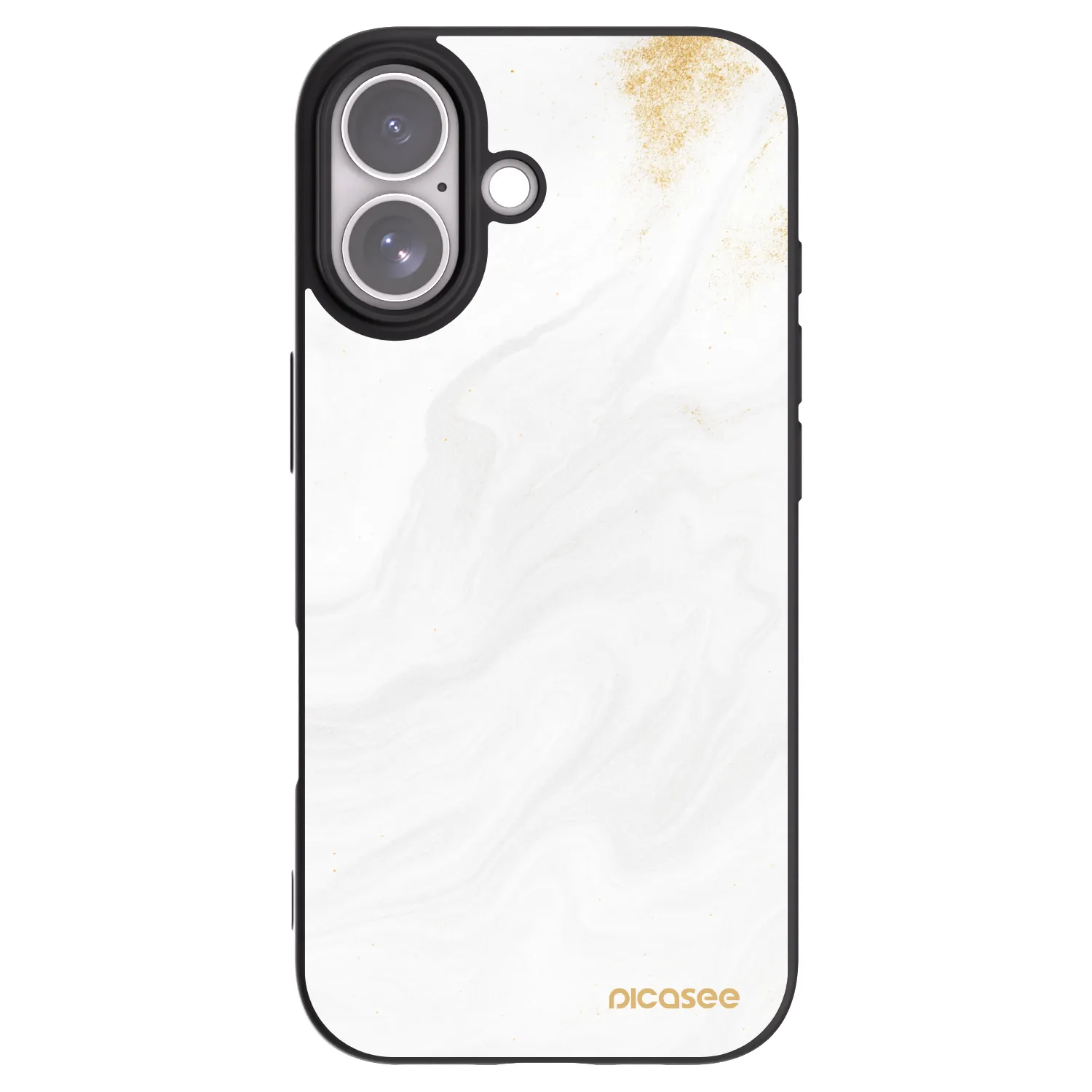 Picasee silikonový černý obal pro Apple iPhone 17 - Bílá