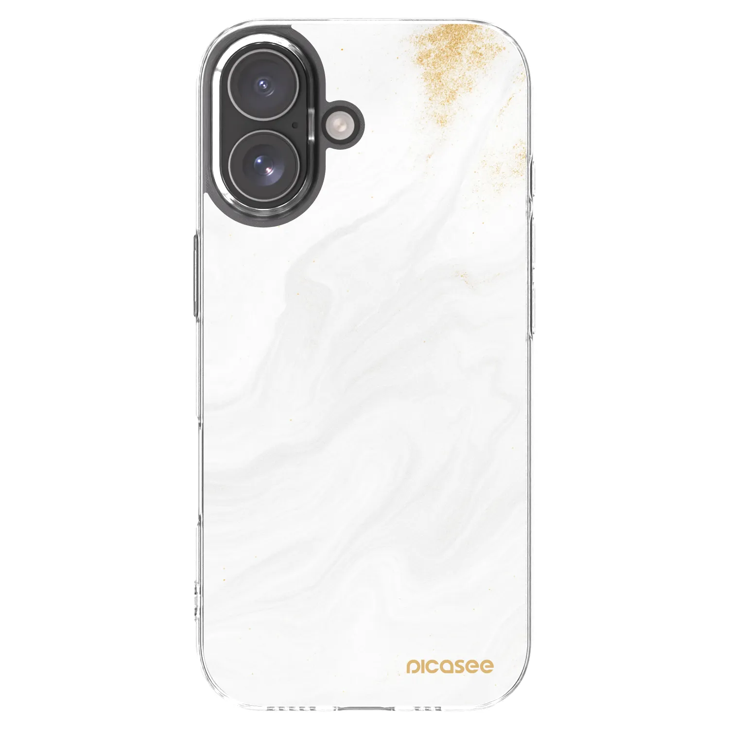 Picasee silikonový průhledný obal pro Apple iPhone 17 - Bílá