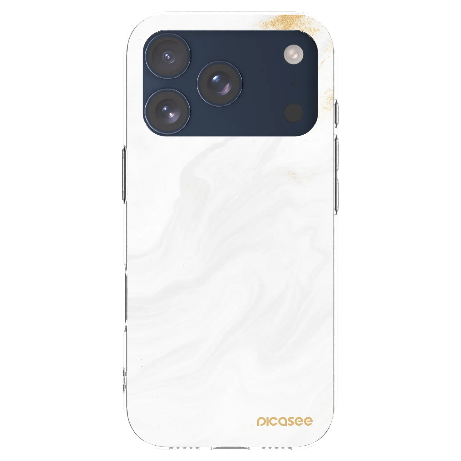 Picasee silikonový průhledný obal pro Apple iPhone 17 Pro - Bílá