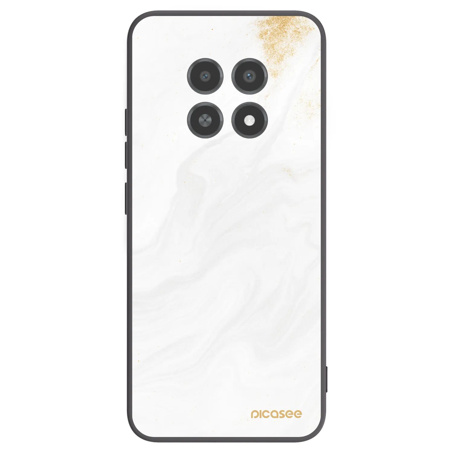 Picasee silikonový černý obal pro Realme 12X - Bílá
