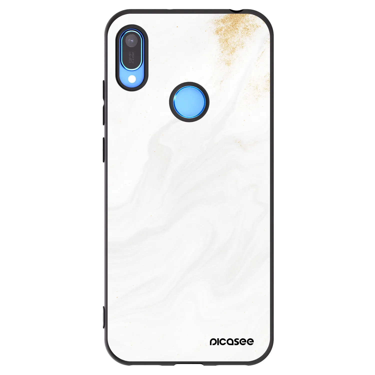Picasee silikonový černý obal pro Huawei Y6 2019 - Bílá