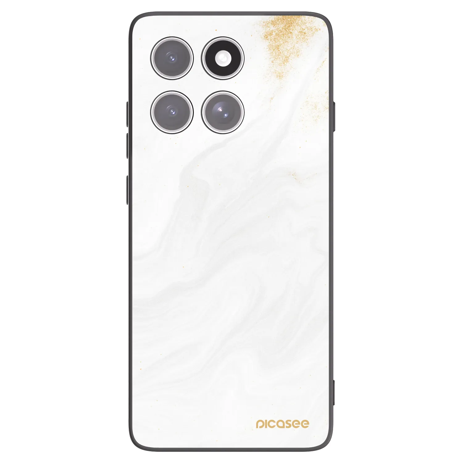 Picasee silikonový černý obal pro Motorola Edge 60 Pro - Bílá