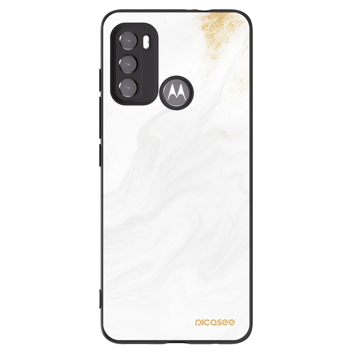Picasee silikonový černý obal pro Motorola Edge 60 5G - Bílá