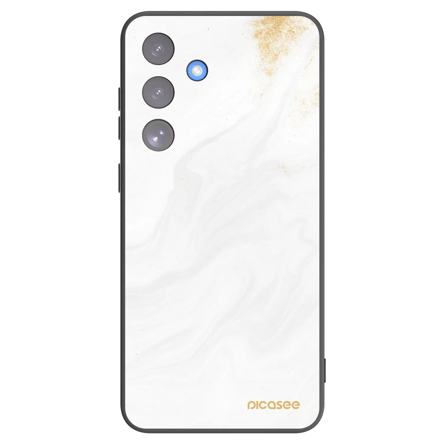 Picasee silikonový černý obal pro Samsung Galaxy S25 FE 5G - Bílá
