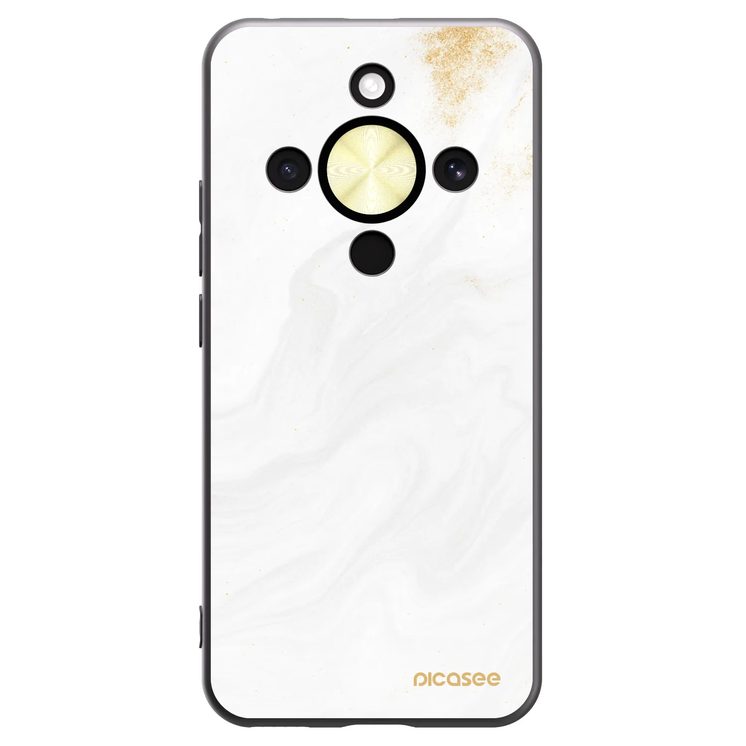 Picasee silikonový černý obal pro Honor Magic8 Lite 5G - Bílá