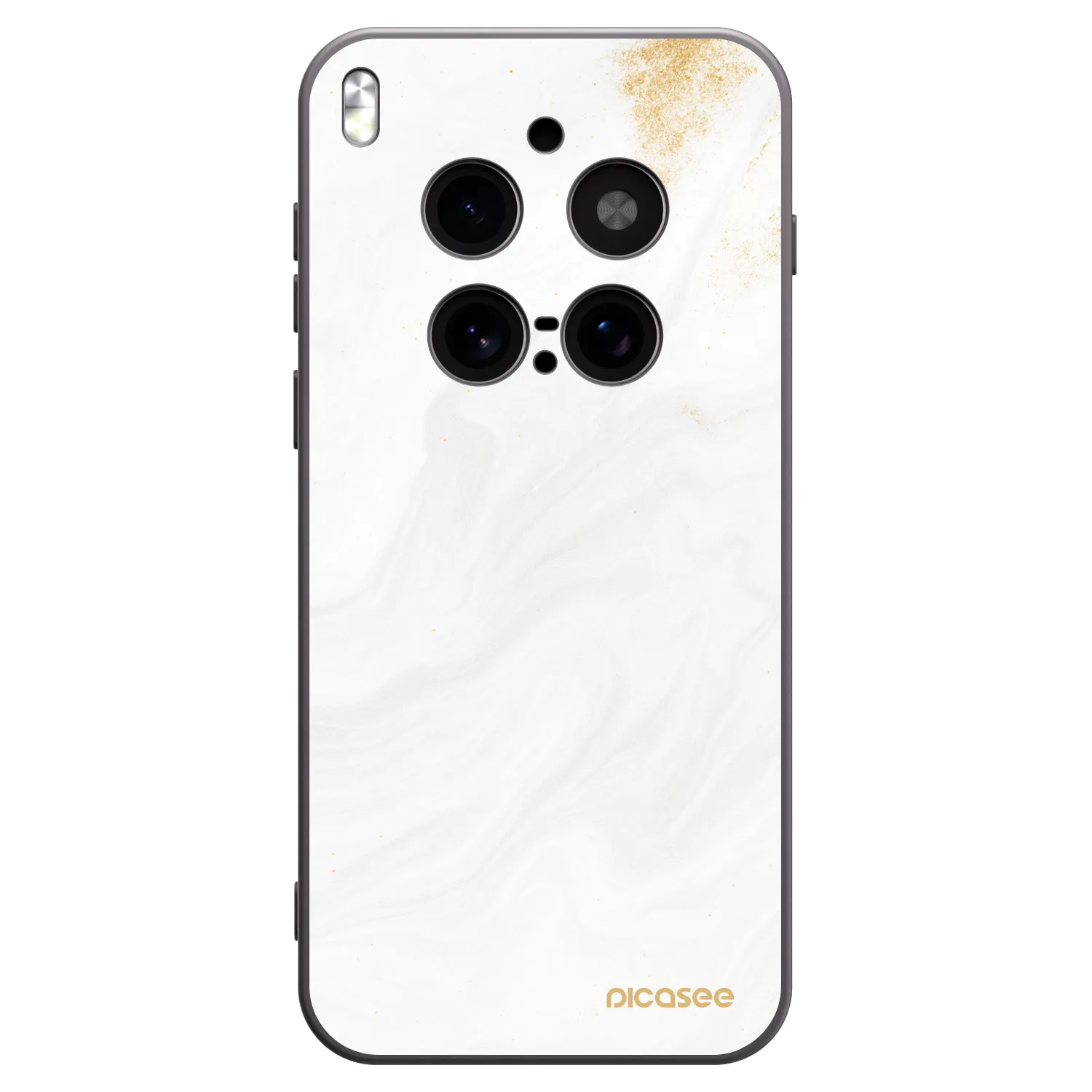 Picasee silikonový černý obal pro Vivo X300 Pro - Bílá