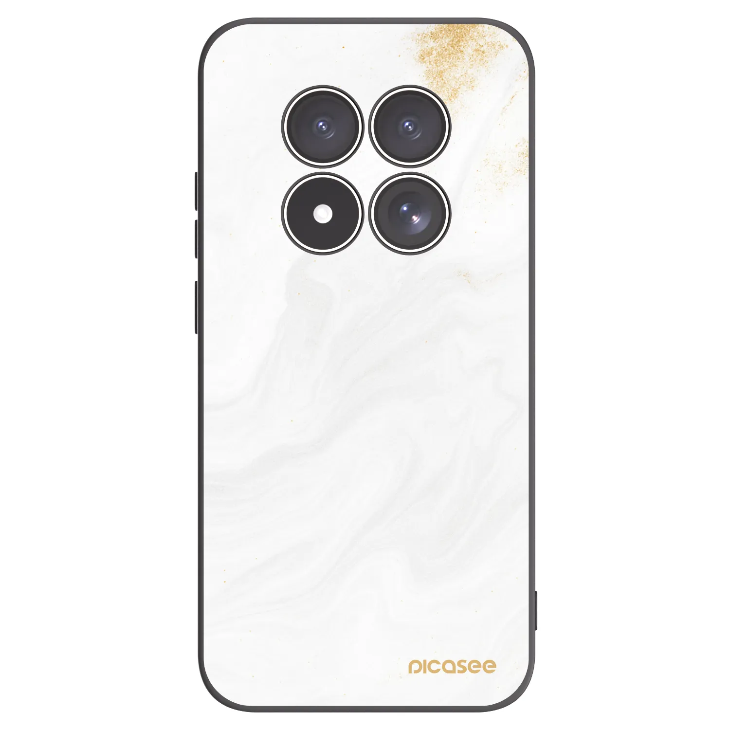 Picasee silikonový černý obal pro Xiaomi Redmi Note 15 Pro 5G - Bílá