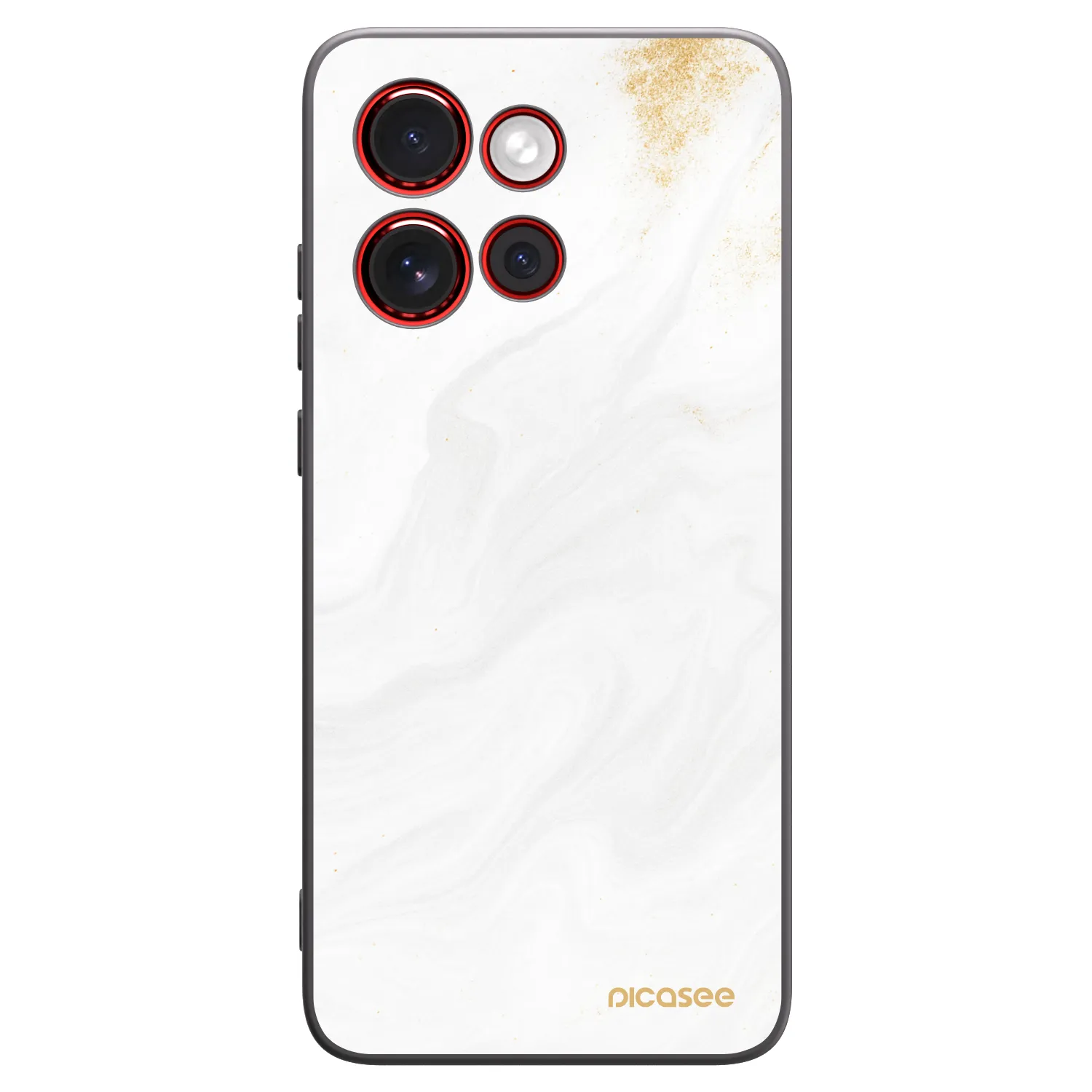Picasee silikonový černý obal pro Motorola Edge 60 Neo 5G - Bílá