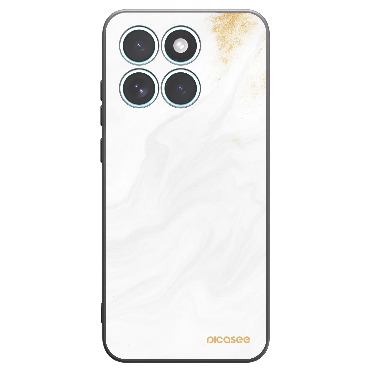 Picasee silikonový černý obal pro Motorola Edge 70 Fusion - Bílá