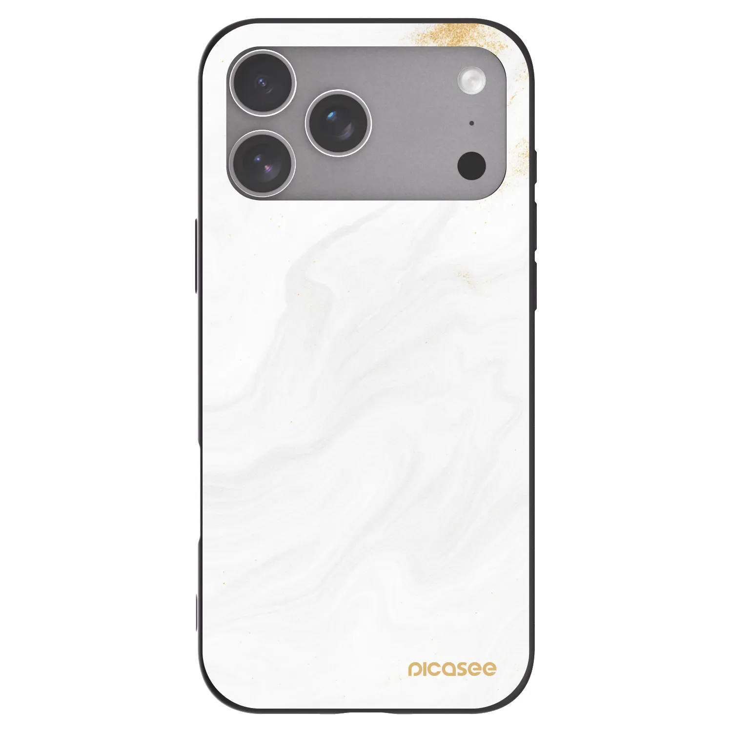 Picasee silikonový černý obal pro Apple iPhone 18 Pro Max - Bílá