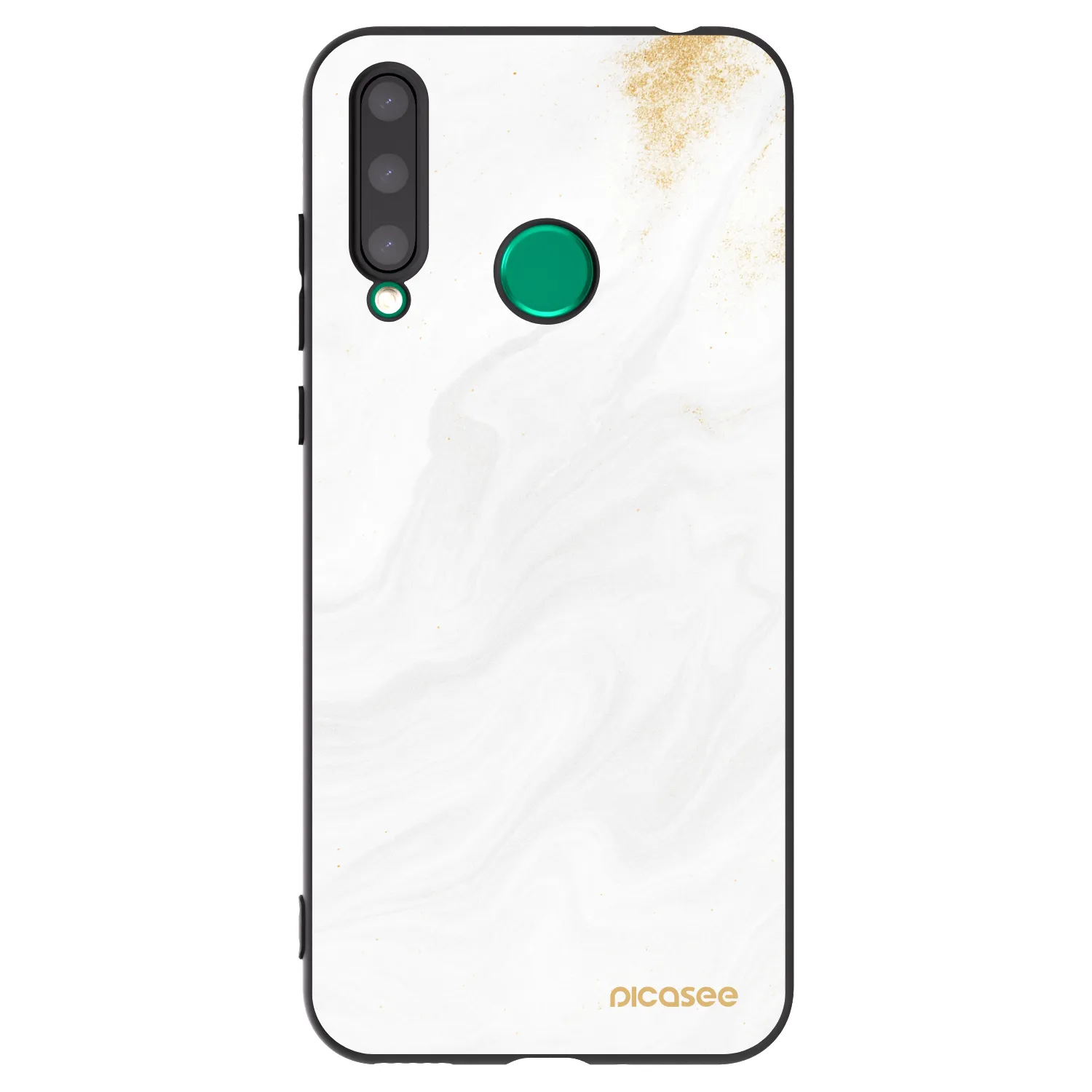 Picasee silikonový černý obal pro Honor 20 Lite - Bílá