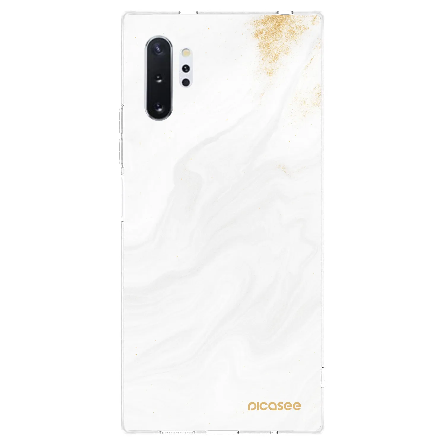 Picasee silikonový průhledný obal pro Samsung Galaxy Note 10+ N975F - Bílá