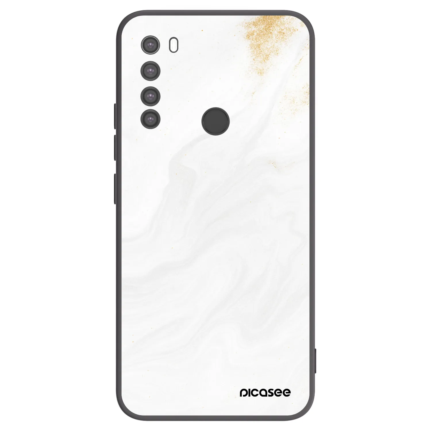Picasee silikonový černý obal pro Xiaomi Redmi Note 8 - Bílá
