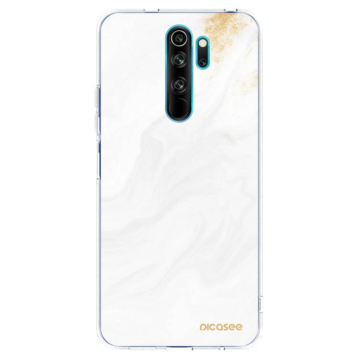 Picasee silikonový průhledný obal pro Xiaomi Redmi Note 8 Pro - Bílá