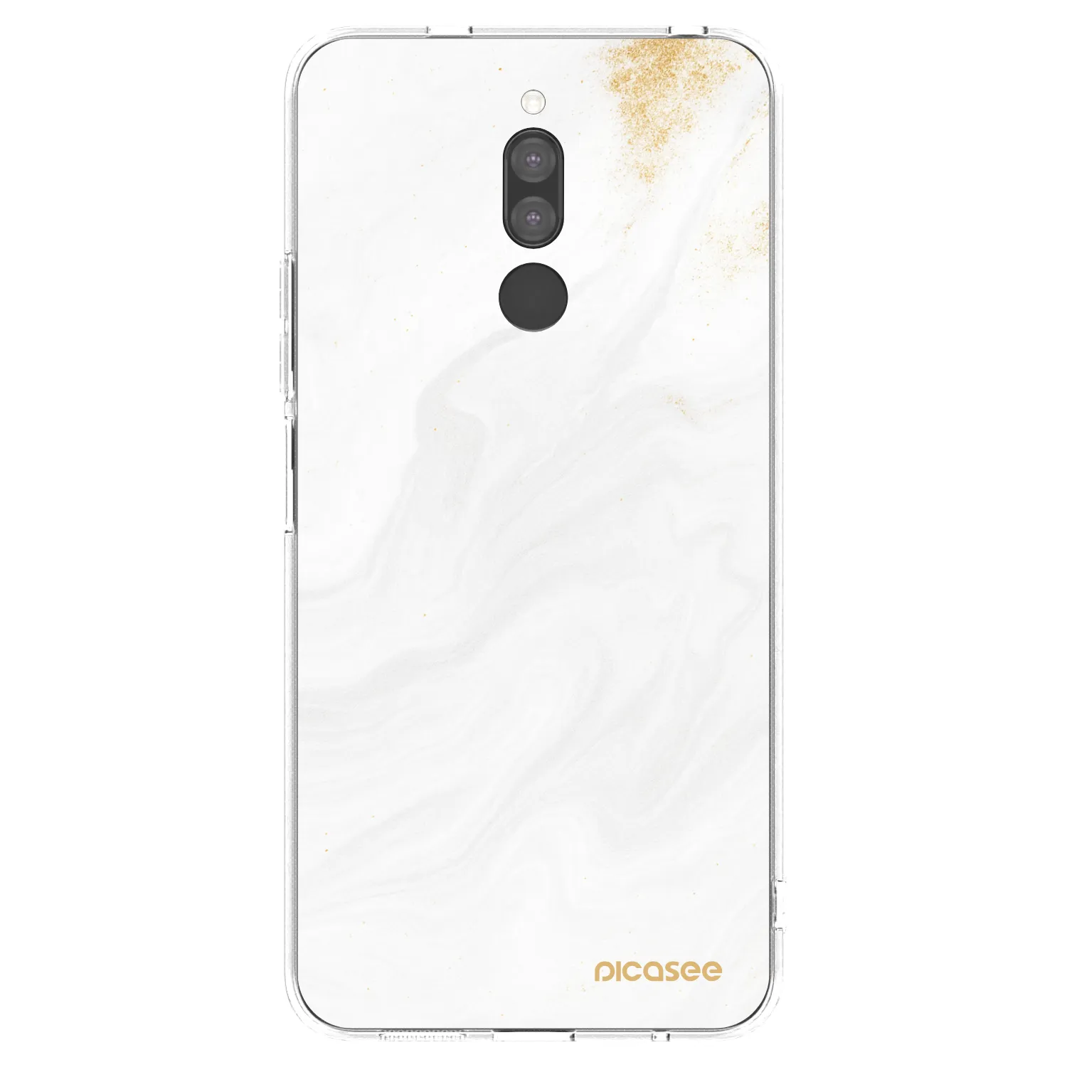 Picasee silikonový průhledný obal pro Xiaomi Redmi 8 - Bílá