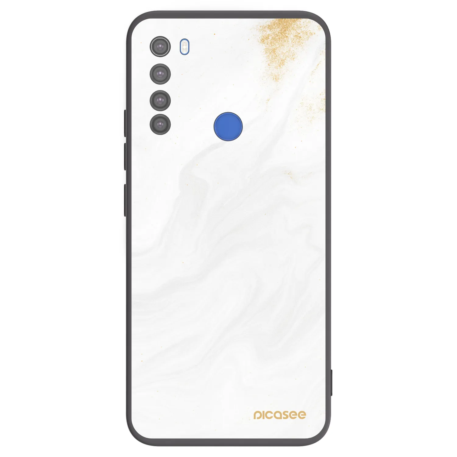Picasee silikonový černý obal pro Xiaomi Redmi Note 8T - Bílá