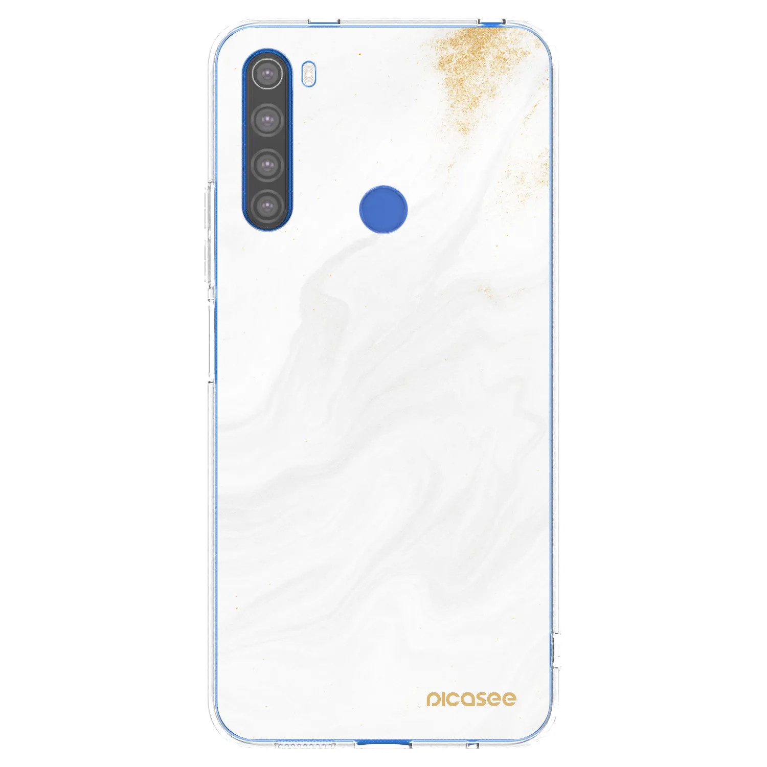 Picasee silikonový průhledný obal pro Xiaomi Redmi Note 8T - Bílá