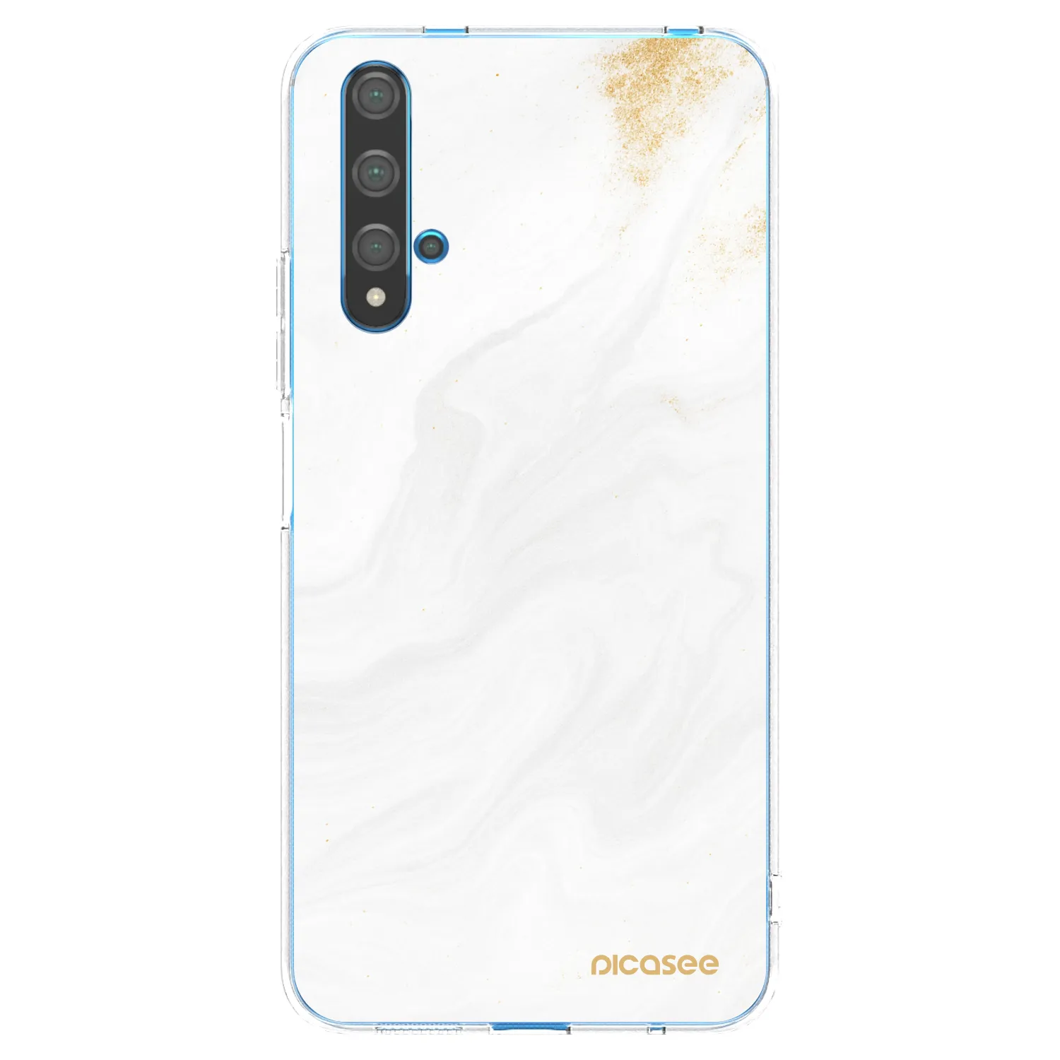 Picasee silikonový průhledný obal pro Huawei Nova 5T - Bílá