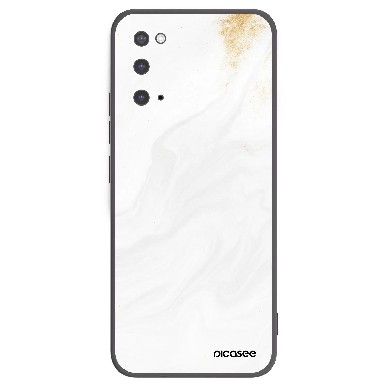 Picasee silikonový černý obal pro Samsung Galaxy S20 G980F - Bílá