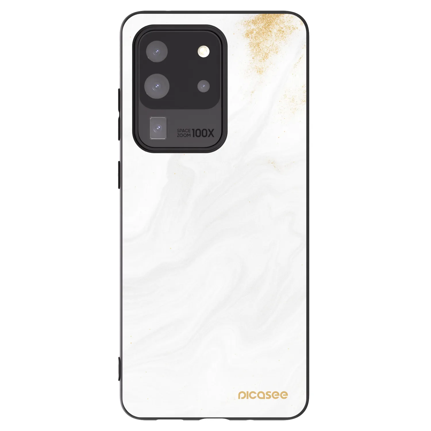 Picasee silikonový černý obal pro Samsung Galaxy S20 Ultra 5G G988F - Bílá