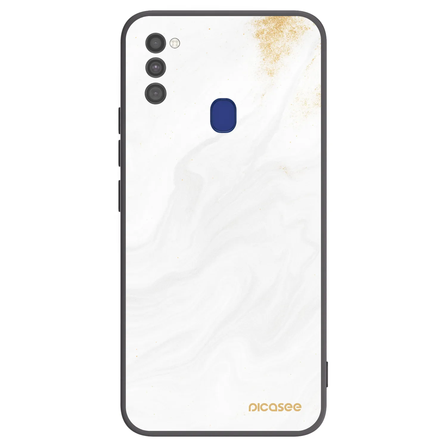 Picasee silikonový černý obal pro Samsung Galaxy M21 M215F - Bílá