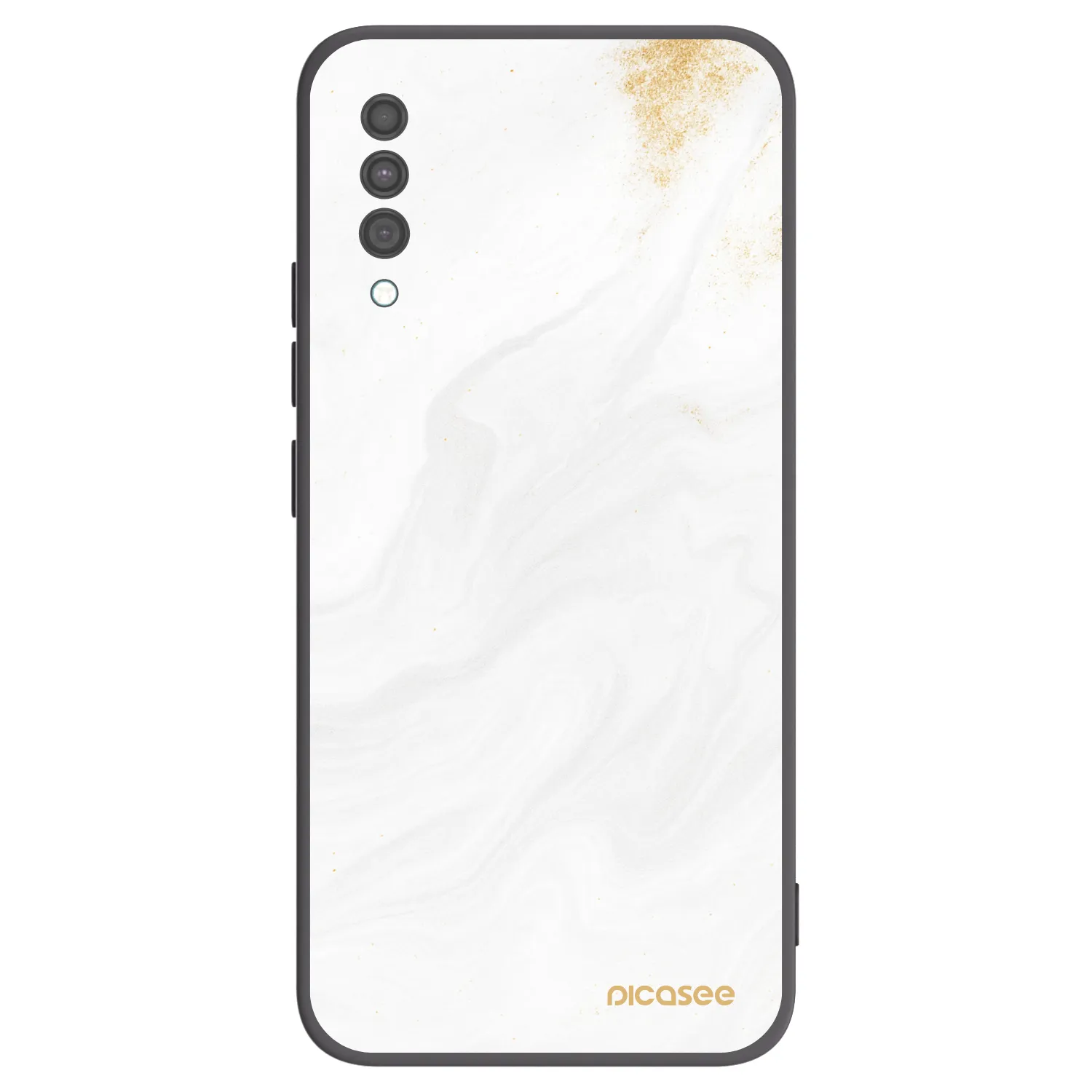 Picasee silikonový černý obal pro Samsung Galaxy A30s A307F - Bílá