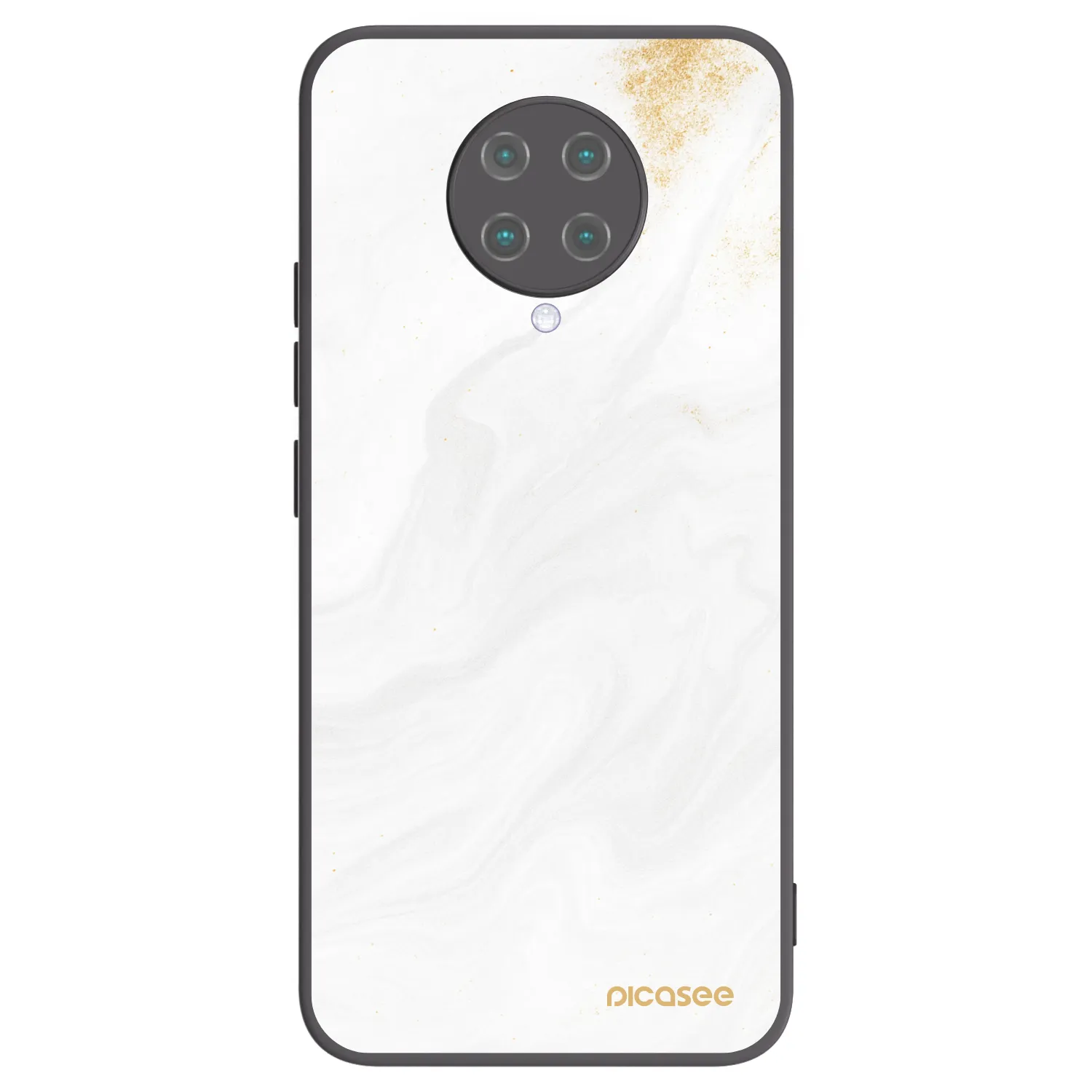 Picasee silikonový černý obal pro Xiaomi Poco F2 Pro - Bílá