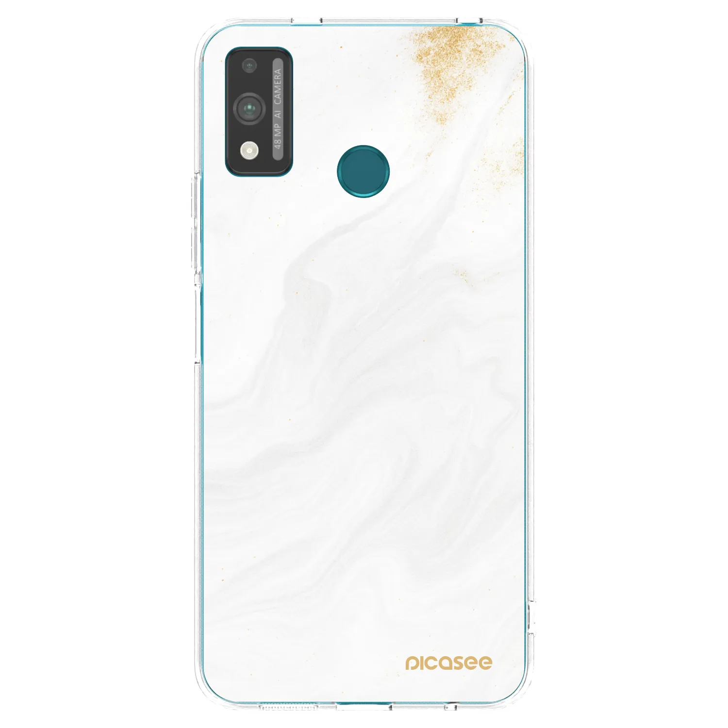 Picasee silikonový průhledný obal pro Honor 9X Lite - Bílá