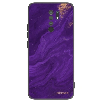Picasee silikonový černý obal pro Xiaomi Redmi 9 - Fialová