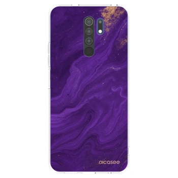Picasee silikonový průhledný obal pro Xiaomi Redmi 9 - Fialová