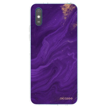 Picasee silikonový průhledný obal pro Xiaomi Redmi 9A - Fialová