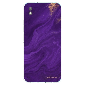 Picasee silikonový černý obal pro Xiaomi Redmi 9A - Fialová