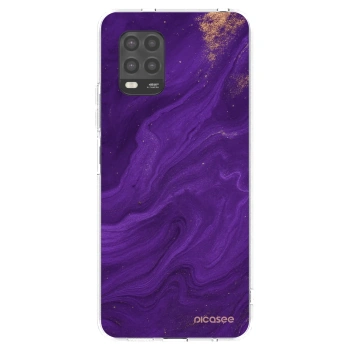 Picasee silikonový průhledný obal pro Xiaomi Mi 10 Lite - Fialová
