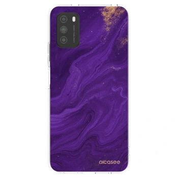 Picasee silikonový průhledný obal pro Xiaomi Poco M3 - Fialová