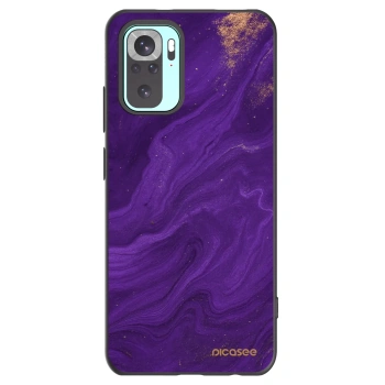 Picasee silikonový černý obal pro Xiaomi Redmi Note 10 Pro - Fialová